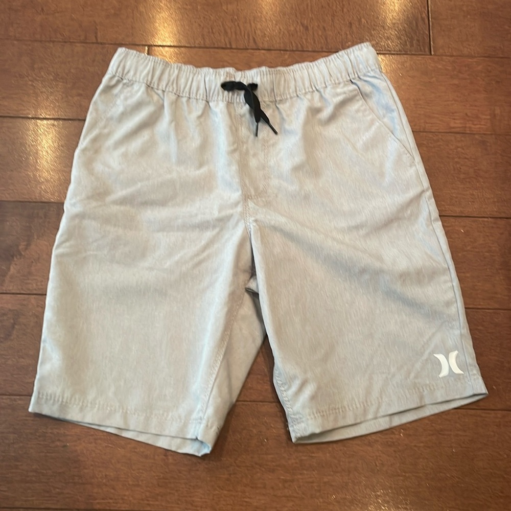 Hurley Gray Athletic Shorts Lightweight Quick-Dry